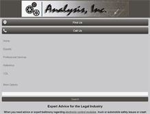Tablet Screenshot of analysis-inc.com